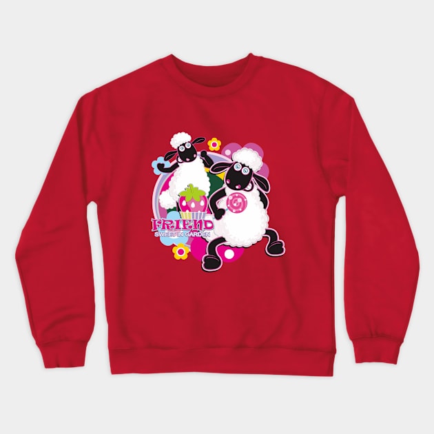 sheep friend Crewneck Sweatshirt by vidtra